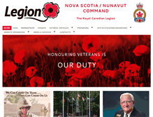 Tablet Screenshot of ns.legion.ca